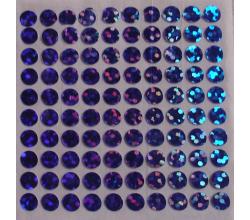 100 Buegelpailletten 5mm blau holo